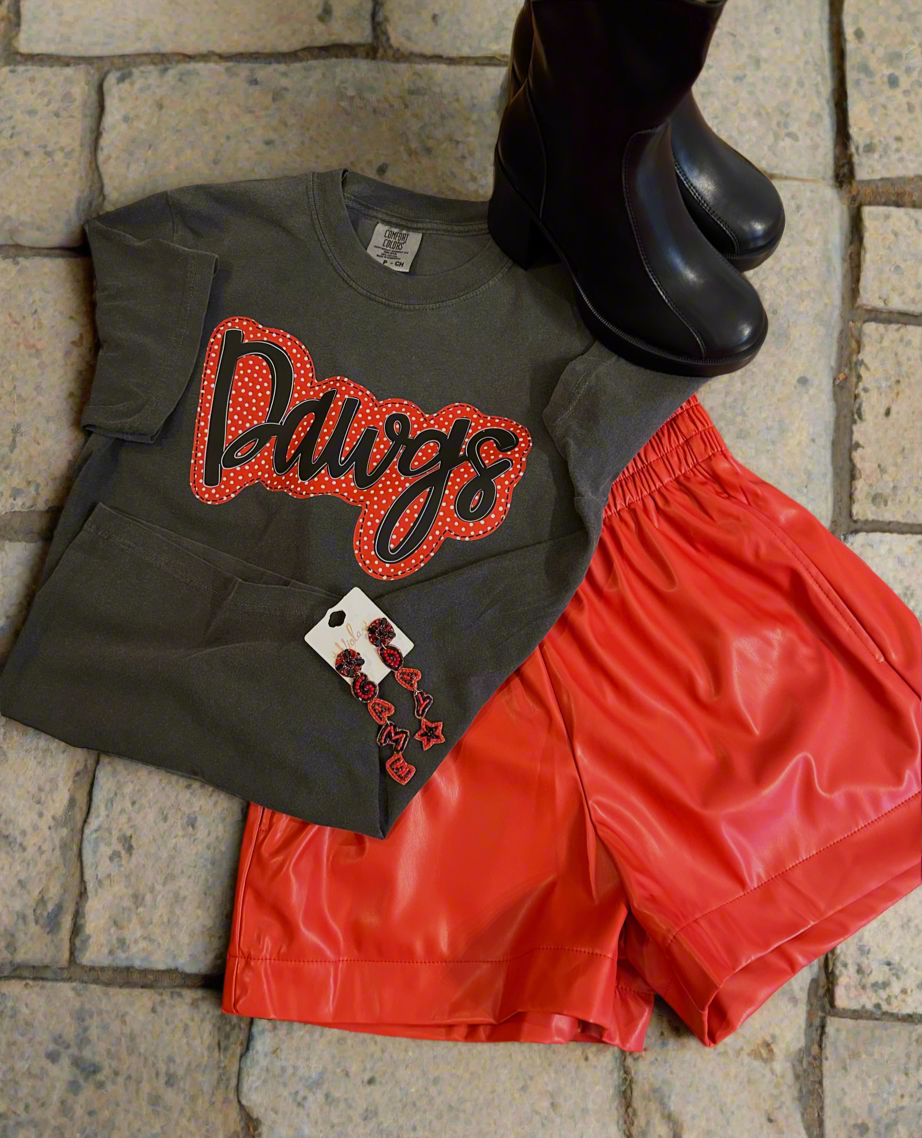 Game Day Shorts | Red - The Sassy Rack