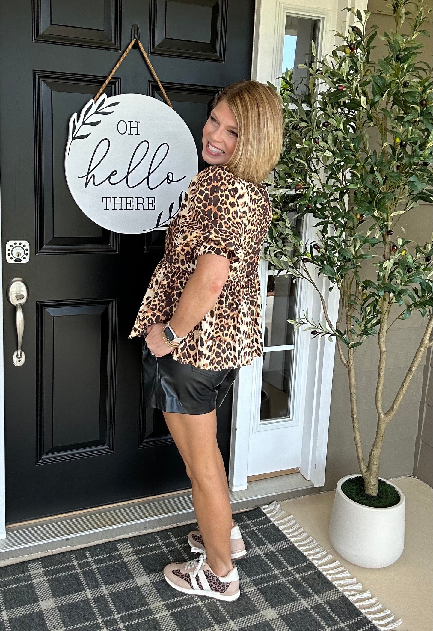 Fearless Leopard Top
