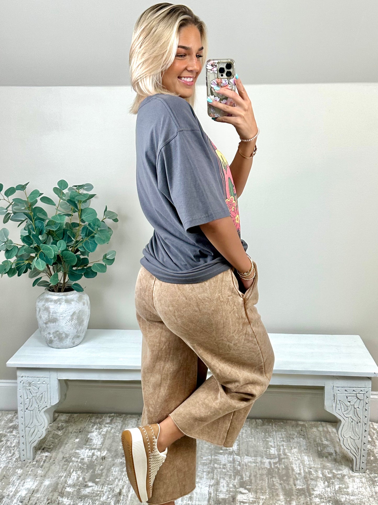 Everyday Fleece Crop Pant | 2 Colors - The Sassy Rack