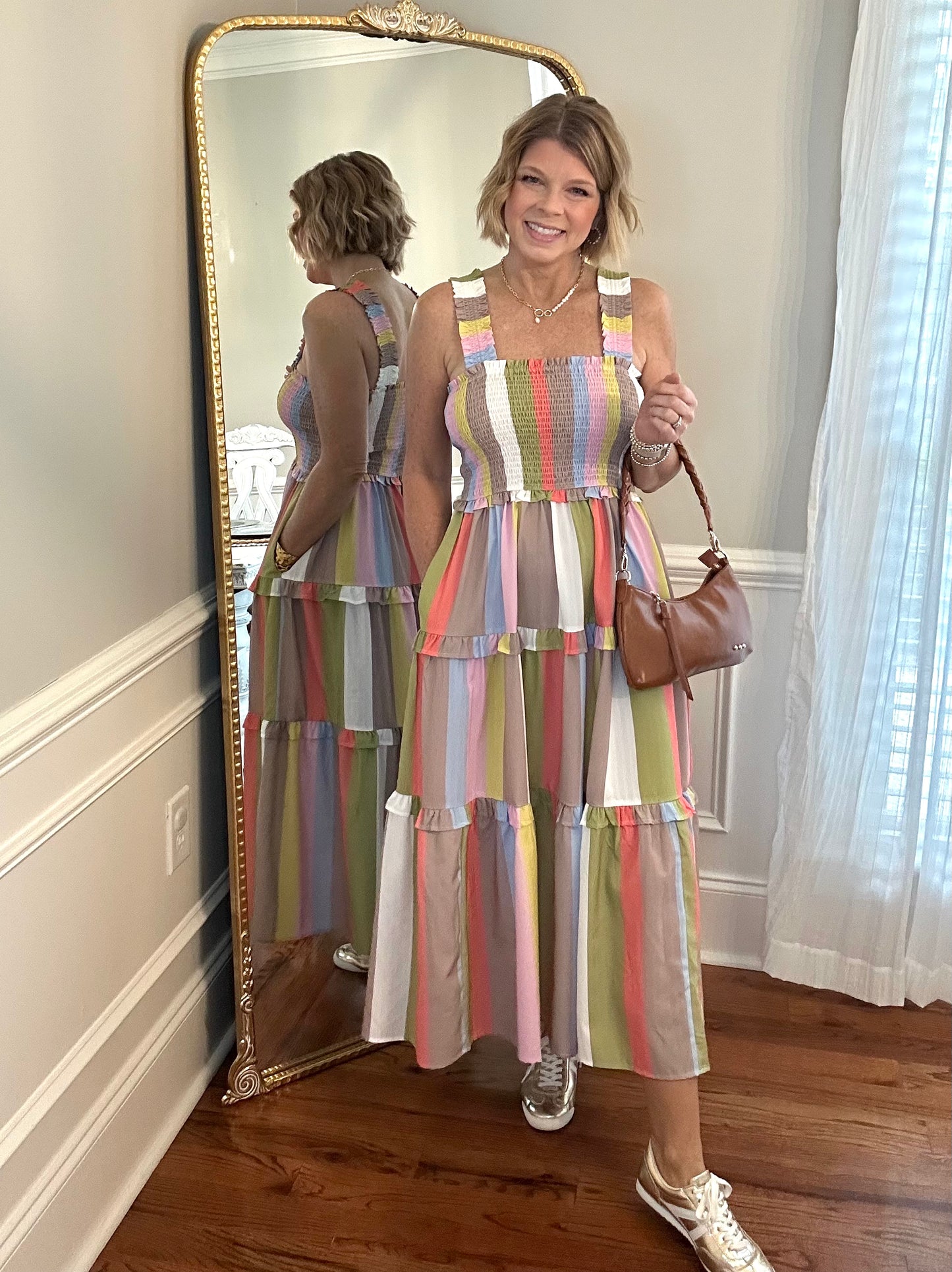 *LAST ONE* Sail Away Midi Dress | Multi