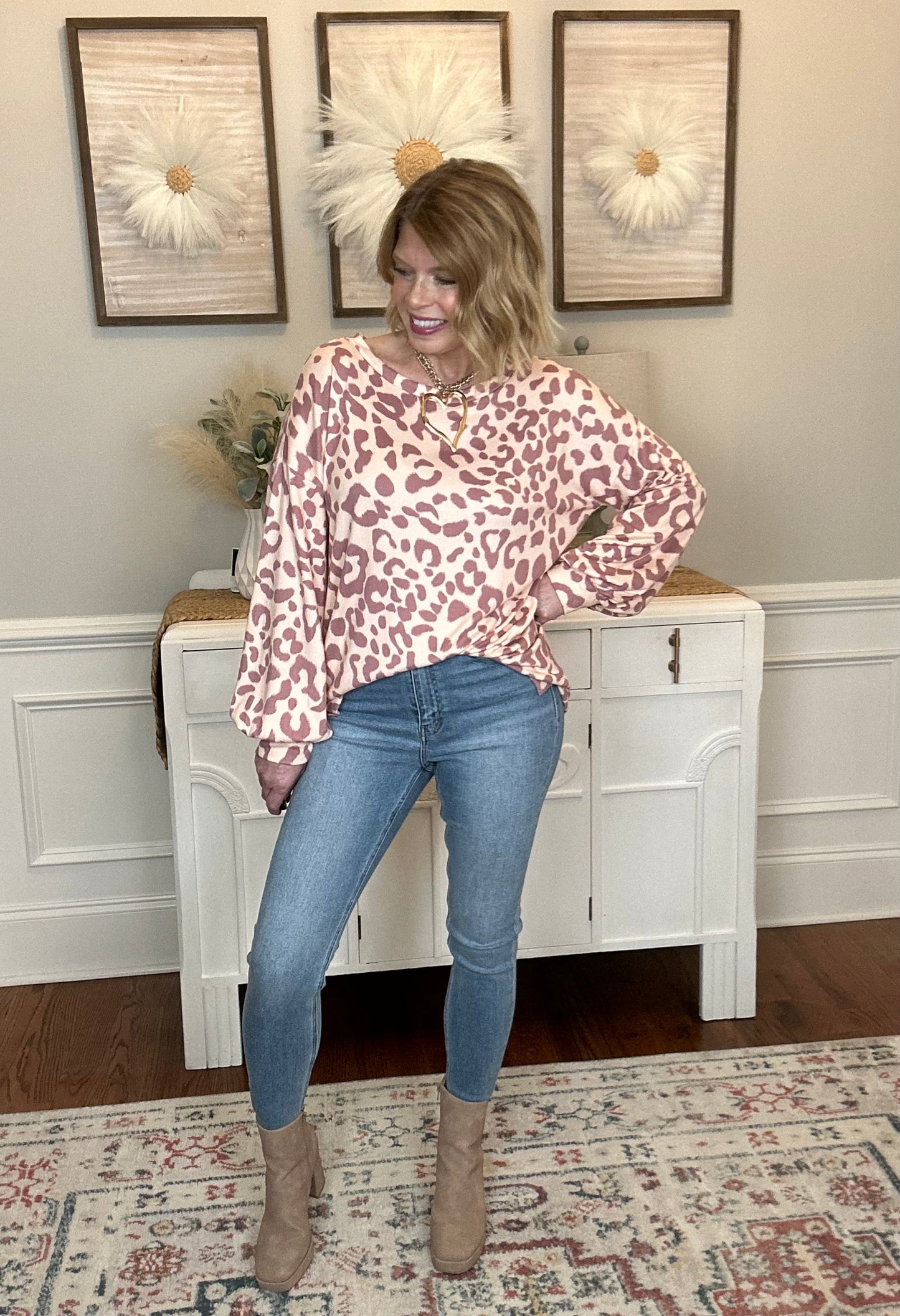 *LAST ONE* Safari Knit Top | Mauve