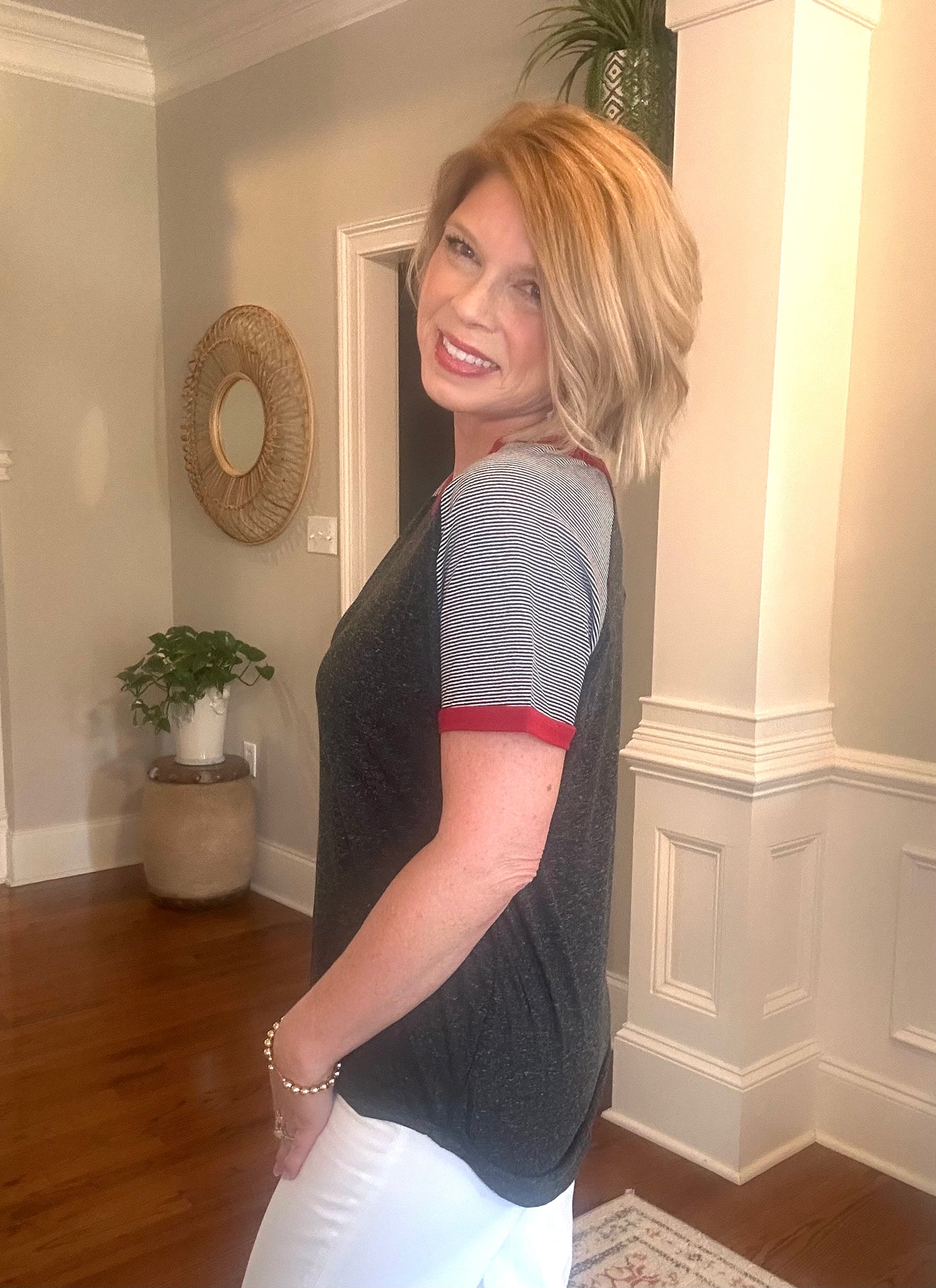 Red Ringer Tee - The Sassy Rack