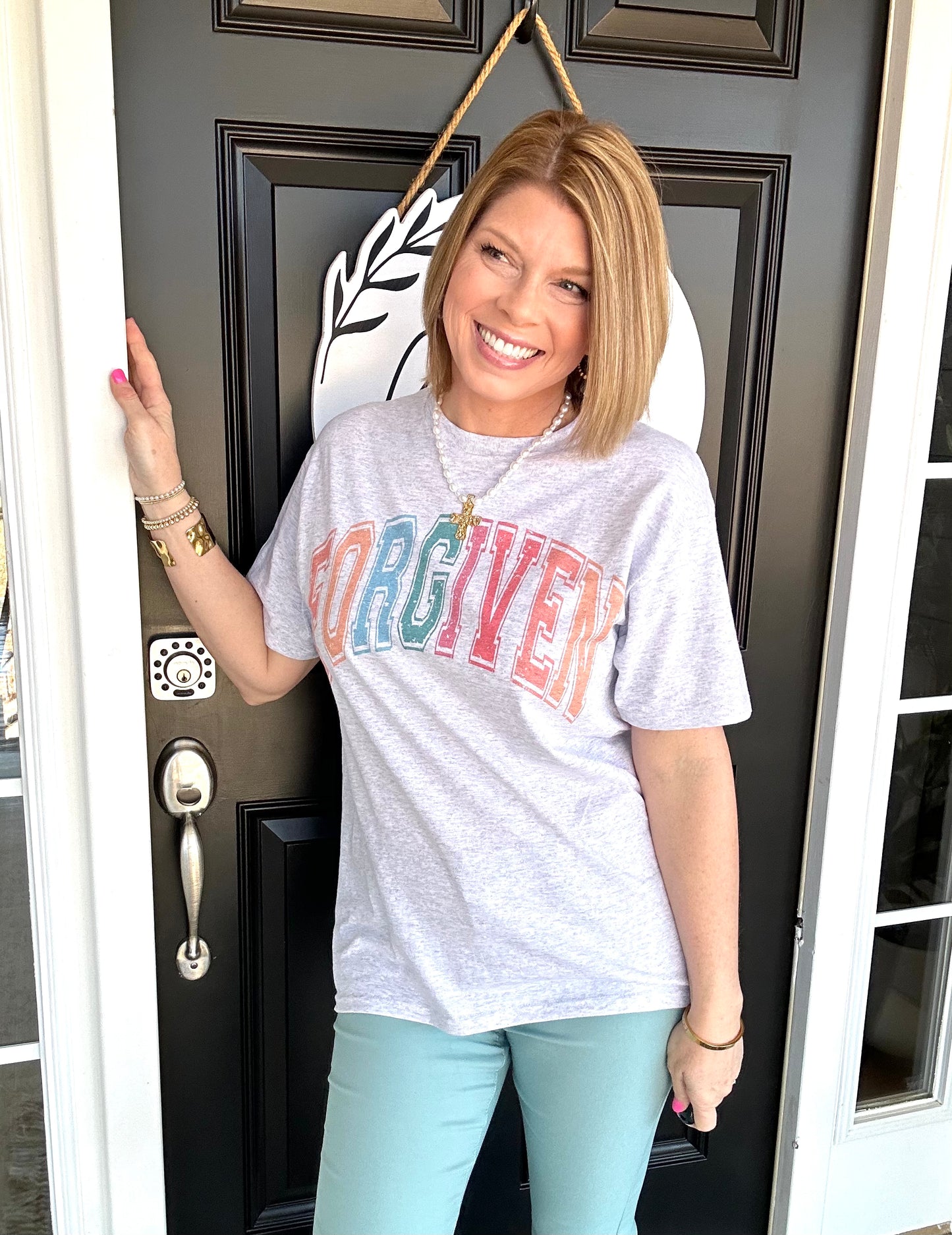 *LAST ONES* Forgiven Tee | Ash Gray