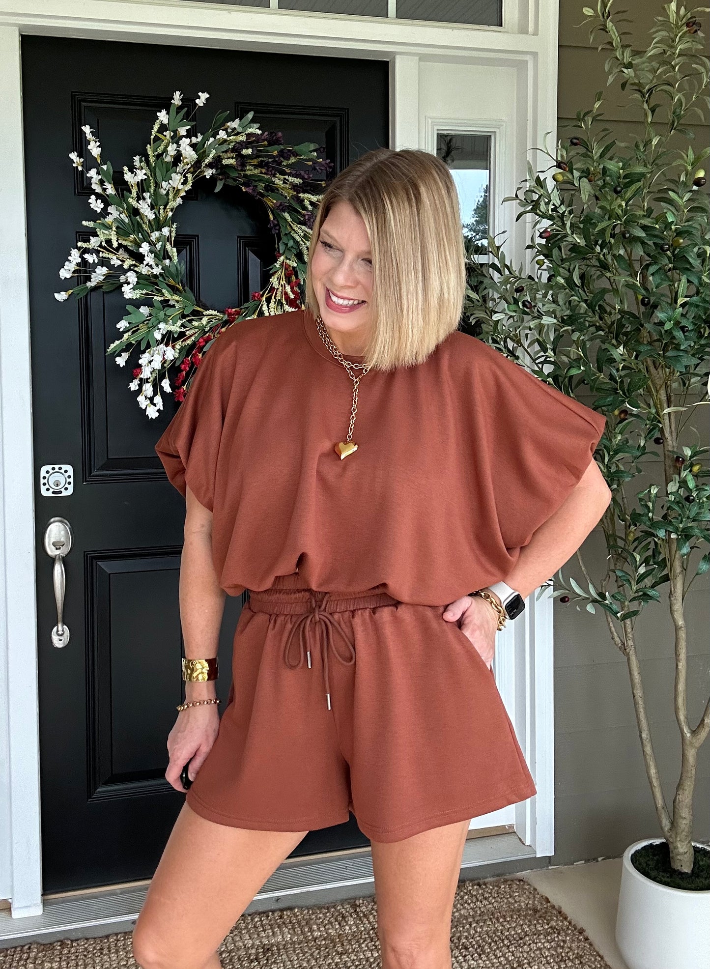 Knock Out 2 Piece Set | Caramel