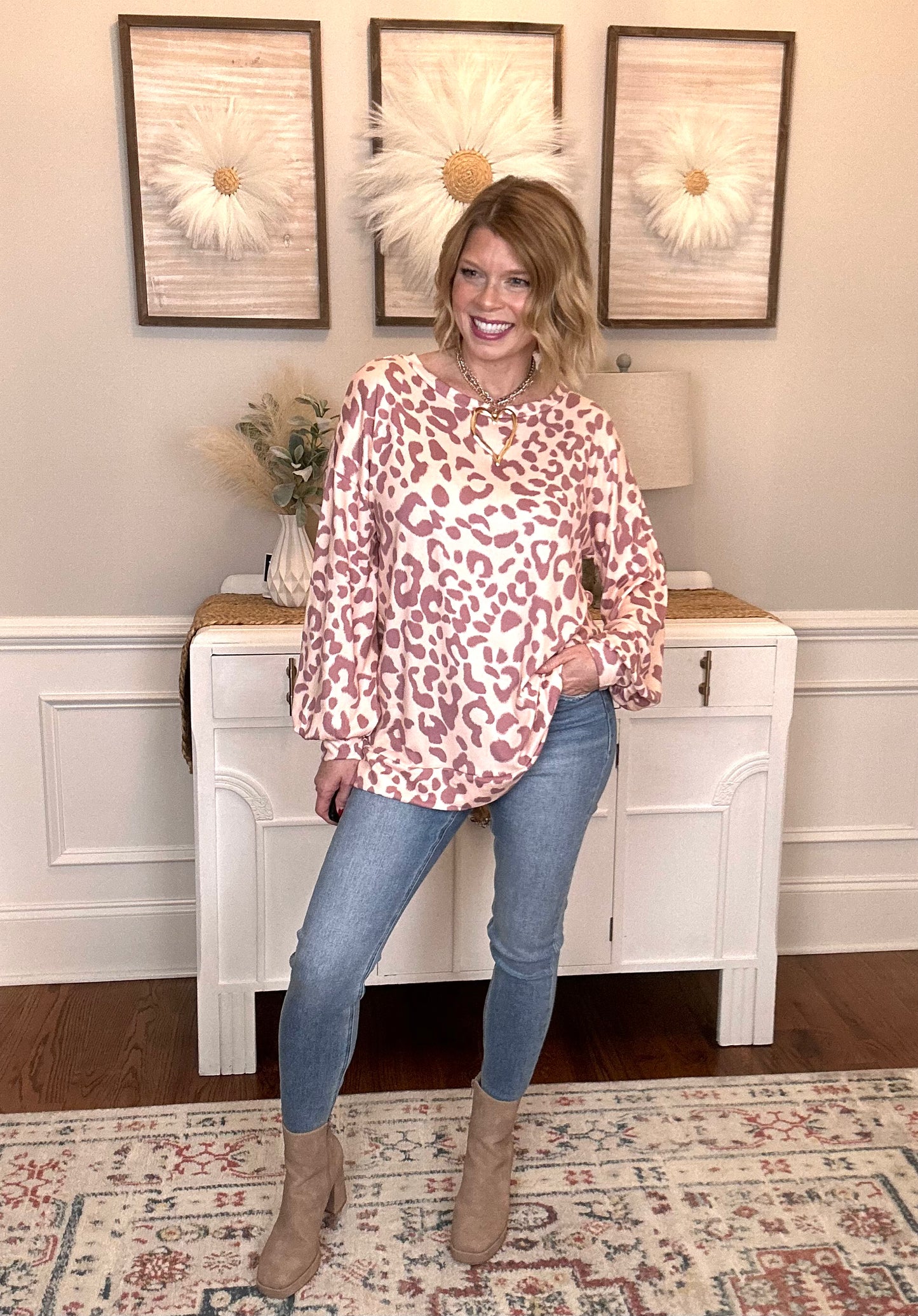 *LAST ONE* Safari Knit Top | Mauve