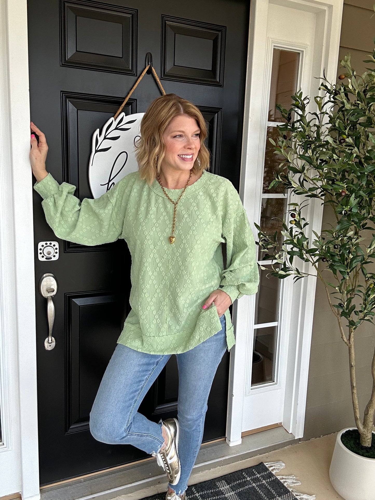 Good Vibrations Top | Lt. Lime