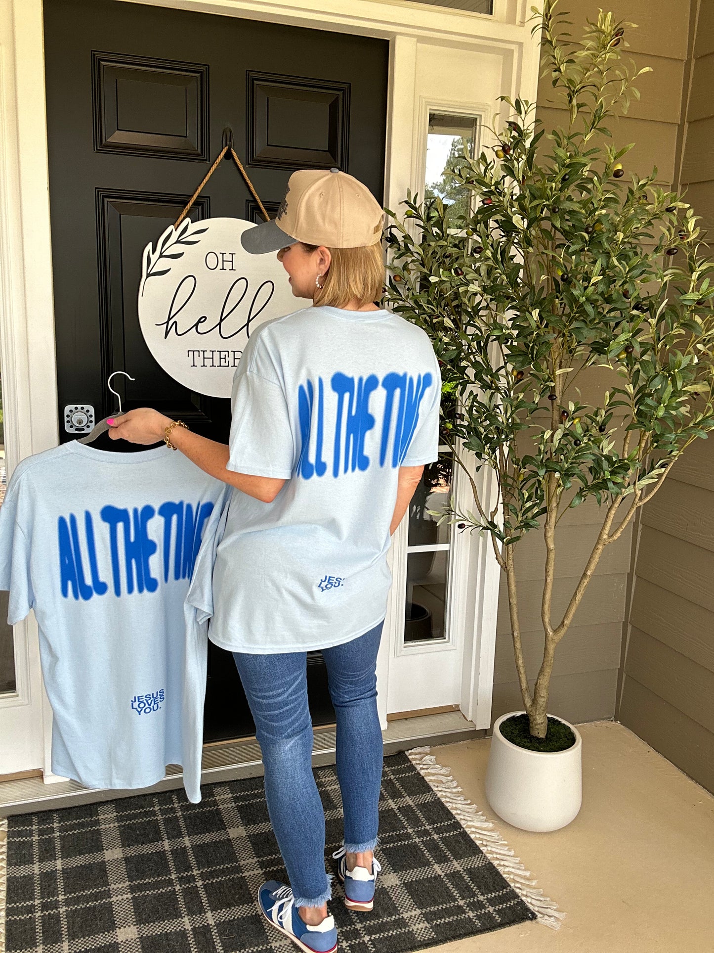 God Is Good All The Time | 2 Sided Tee | Blue