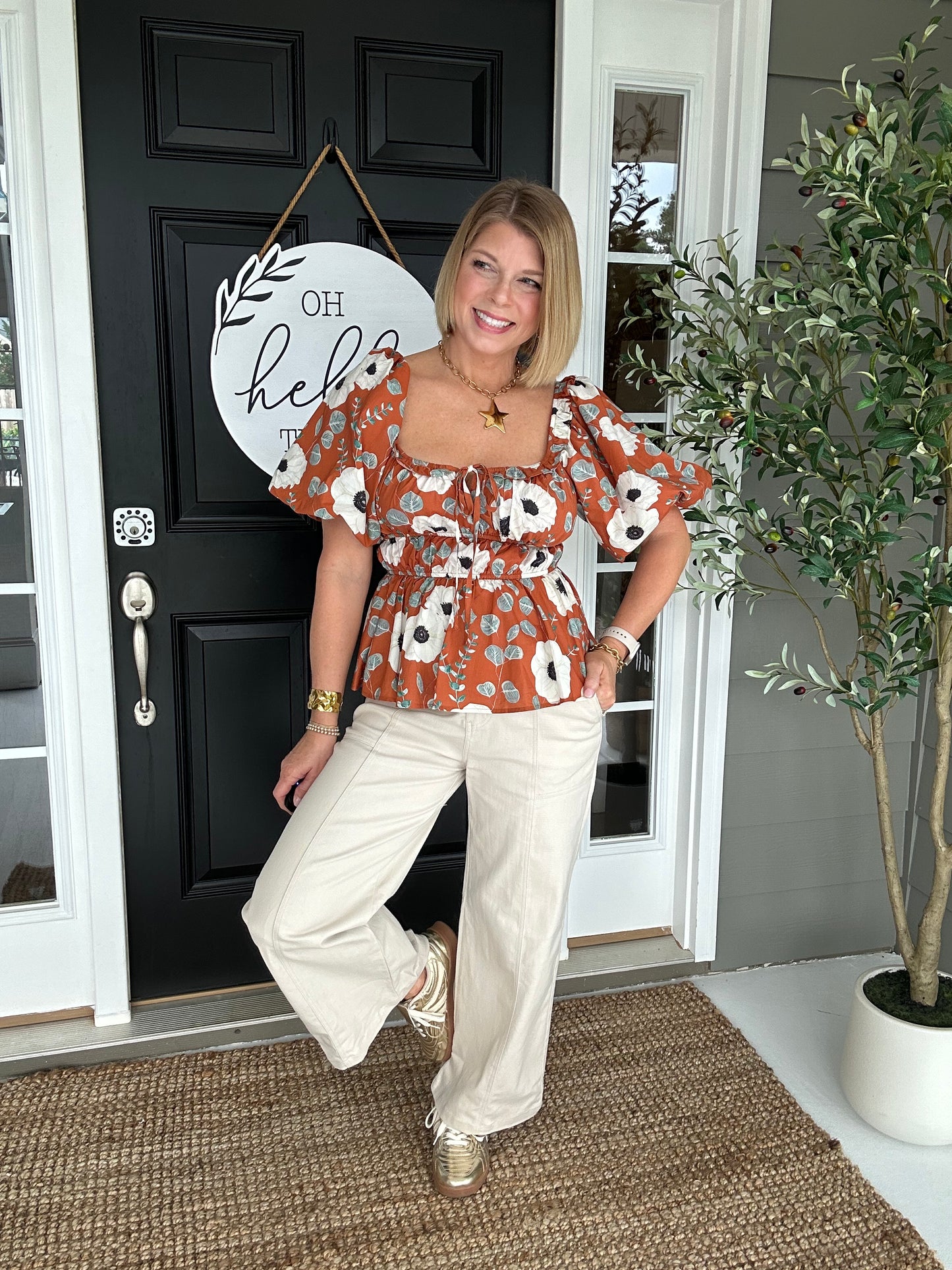 Falling For You Top | Terracotta