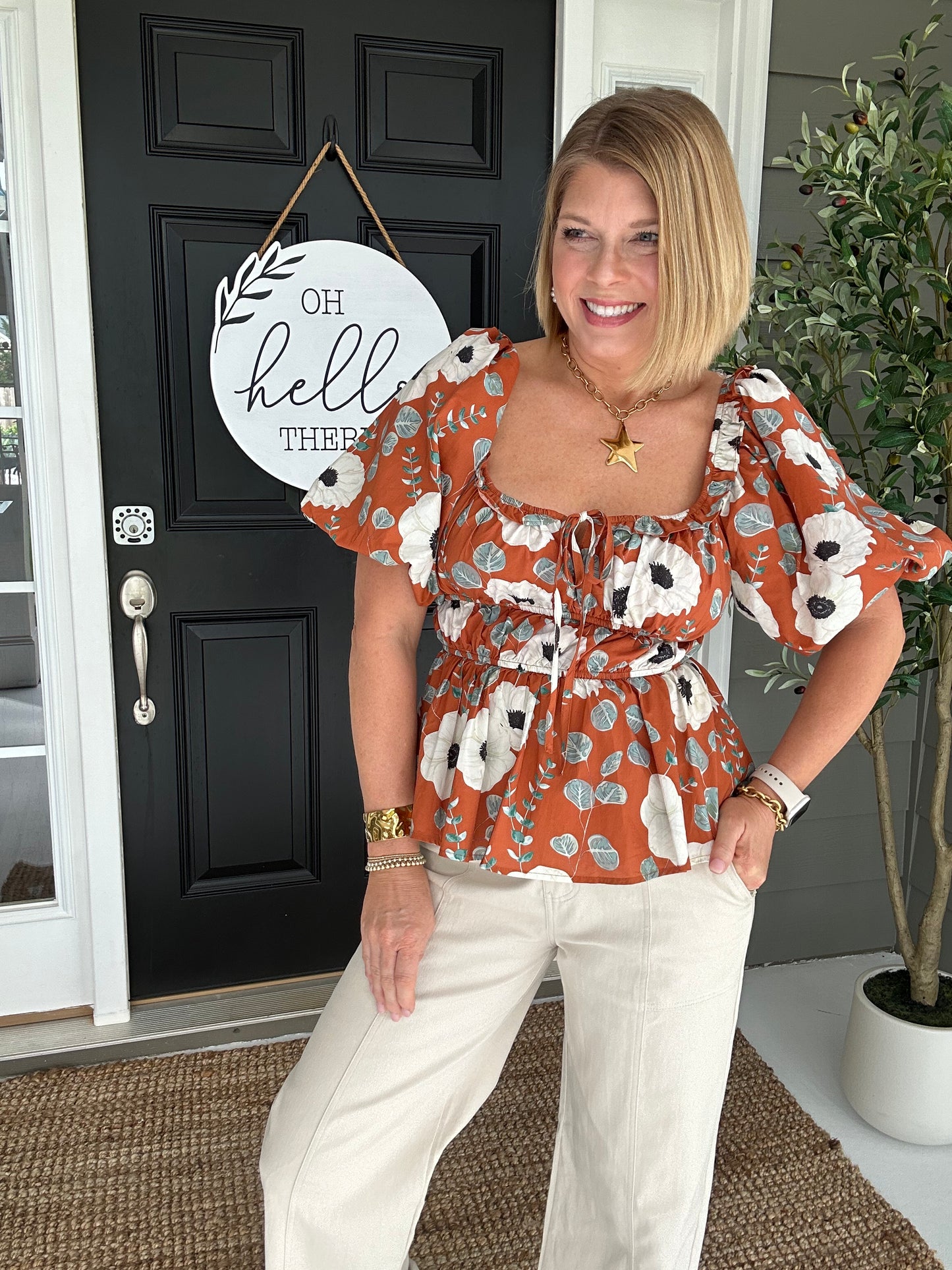 Falling For You Top | Terracotta