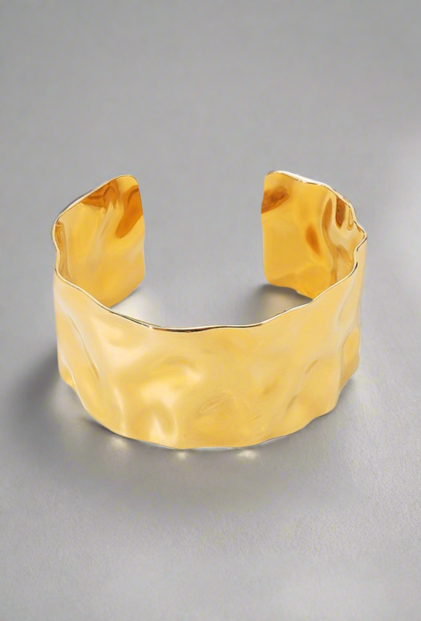 Shine Bright Gold Cuff Bracelet | Tarnish Resistant