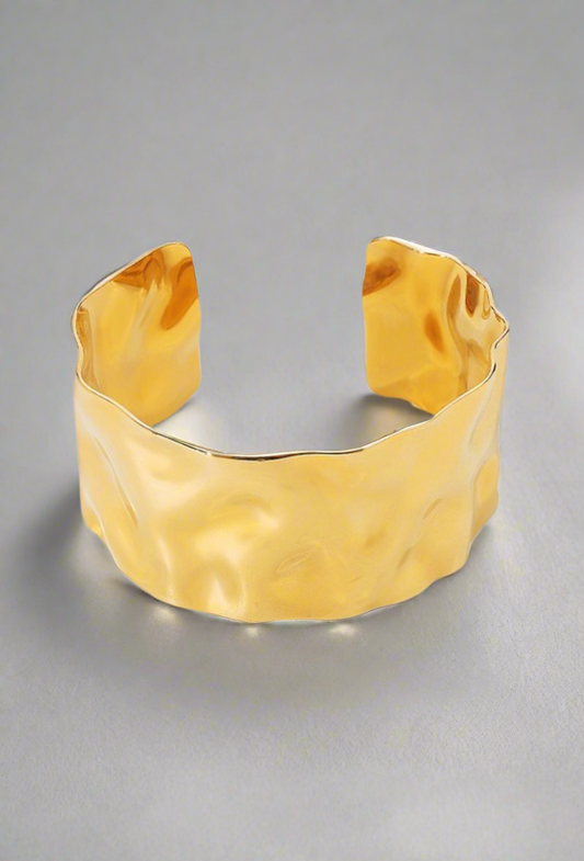 Shine Bright Gold Cuff Bracelet | Tarnish Resistant