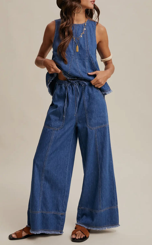 Phoenix Denim Set | Dark Denim