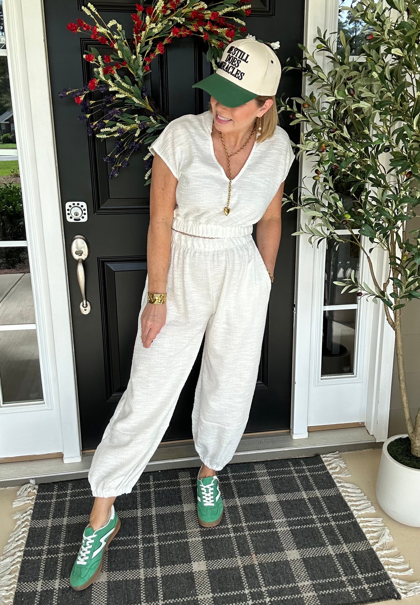 *LAST ONE* Day Trip 2 Piece Set | White