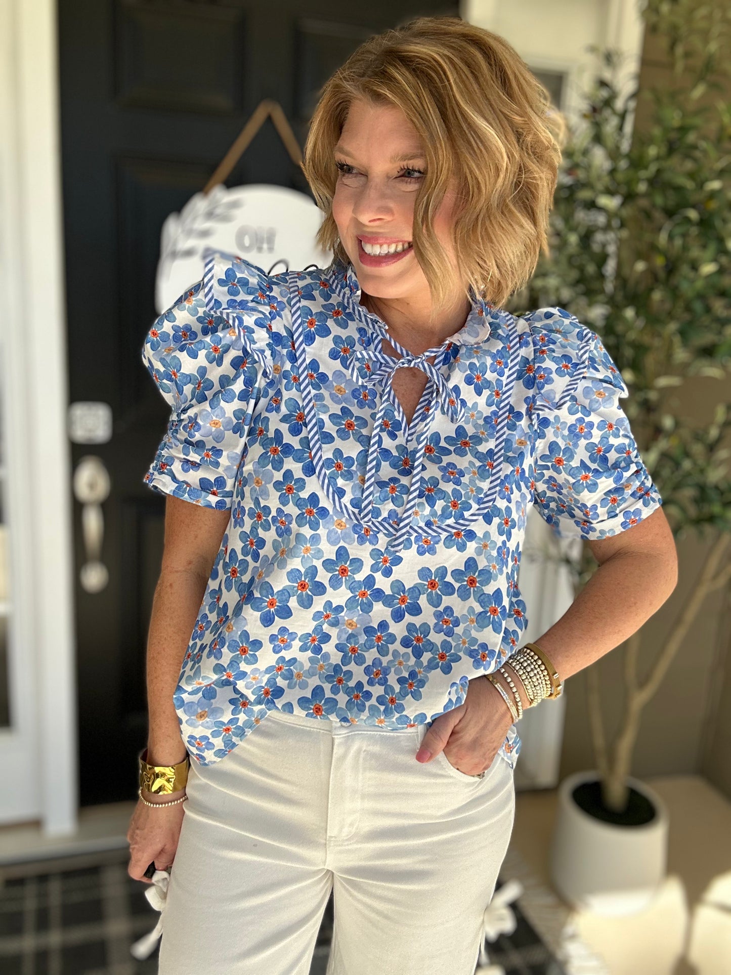 *LAST ONE* Poppy Perfect Top | Blue