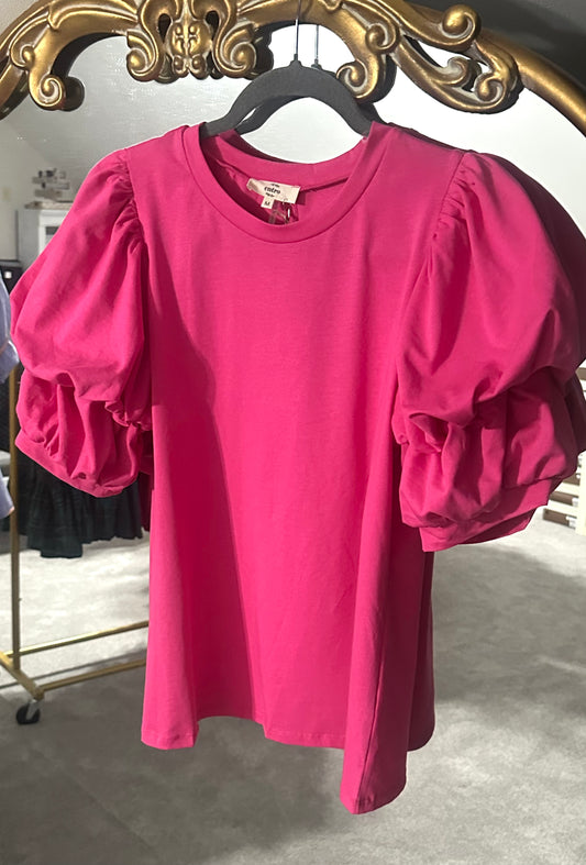 Aspen Top | Hot Pink