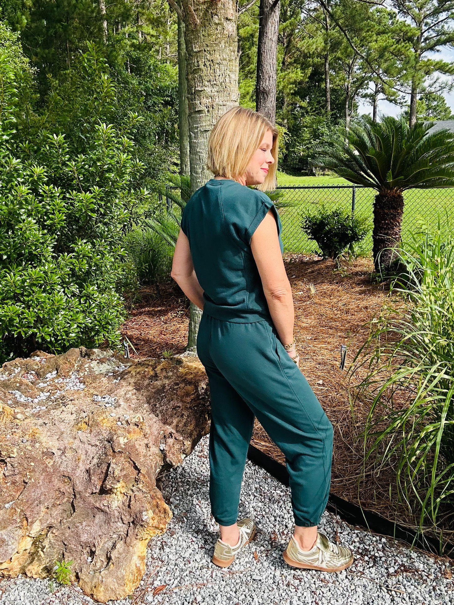 *LAST ONE* Weekender 2 Piece Jogger Set | Evergreen