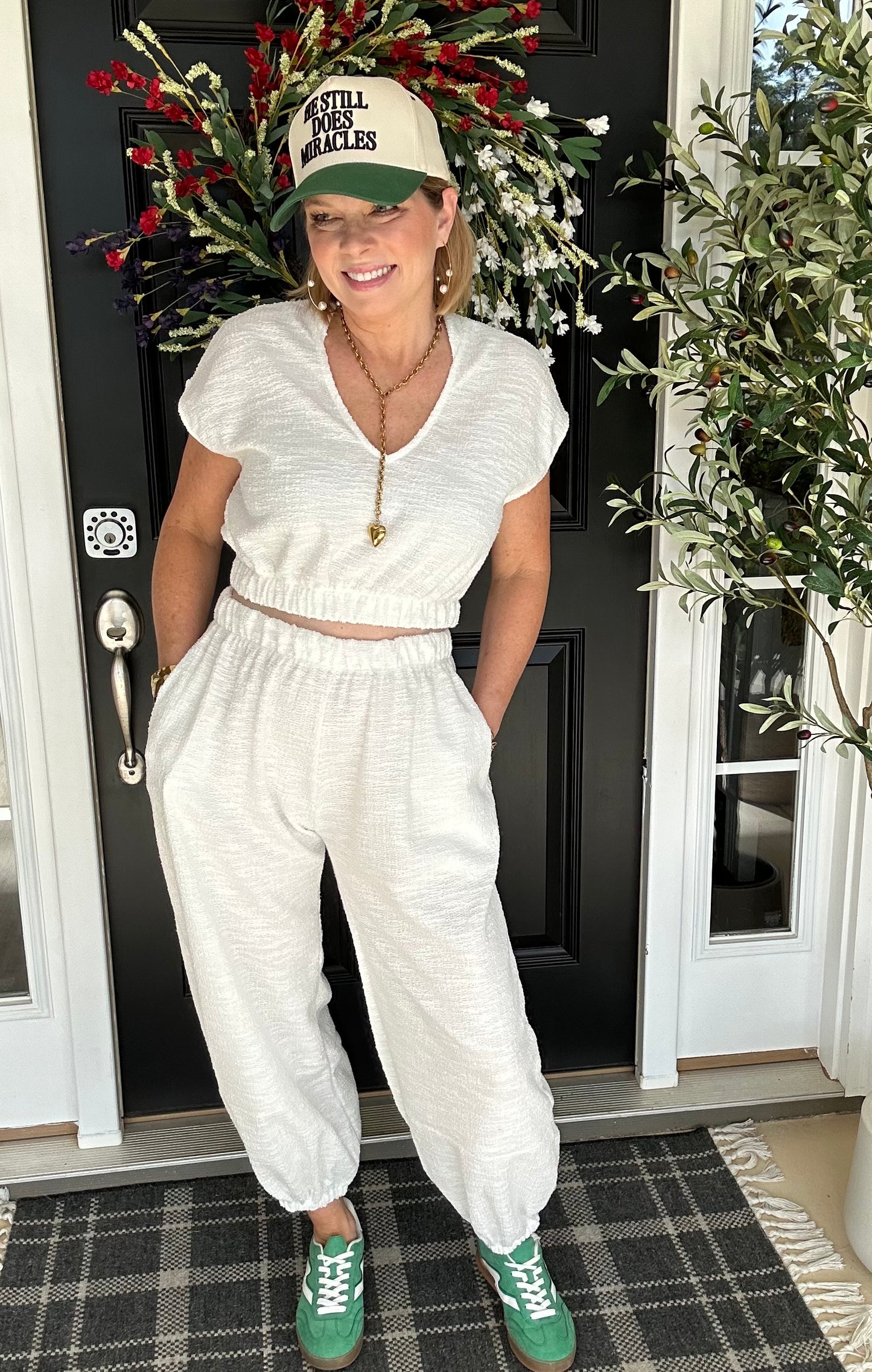 *LAST ONE* Day Trip 2 Piece Set | White