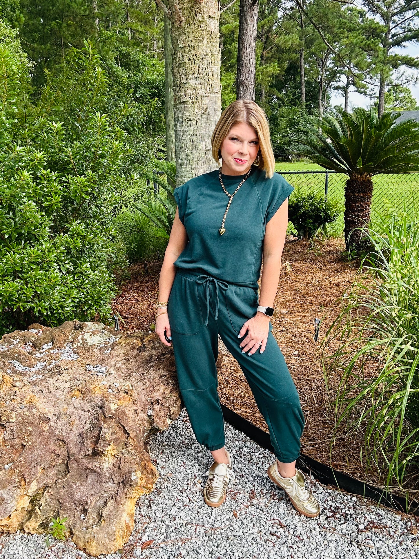 *LAST ONE* Weekender 2 Piece Jogger Set | Evergreen
