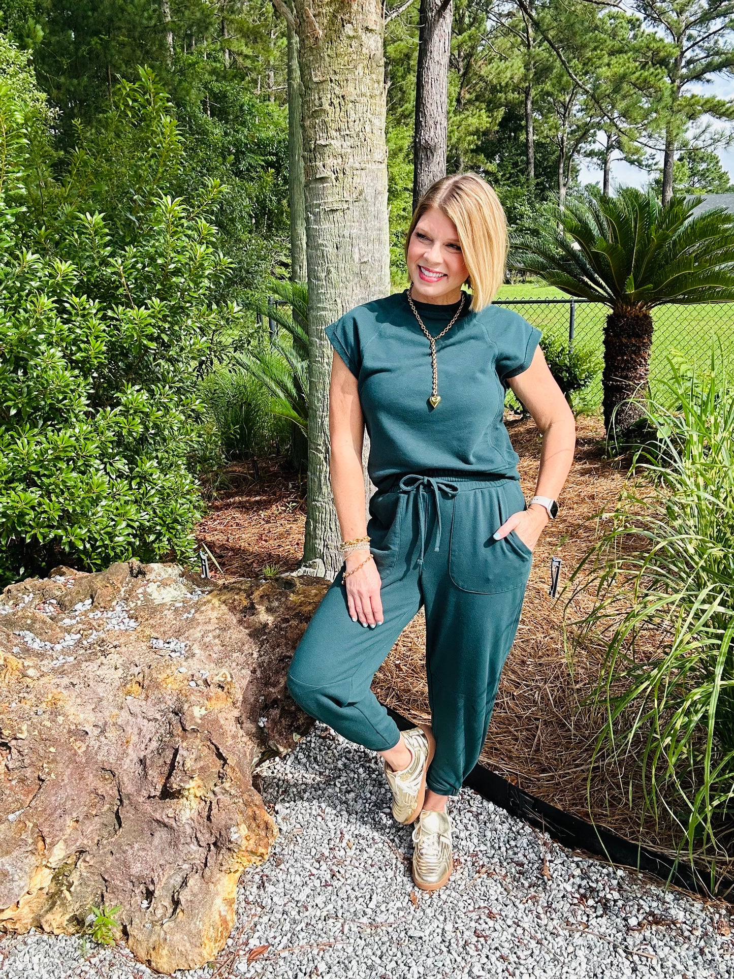 *LAST ONE* Weekender 2 Piece Jogger Set | Evergreen