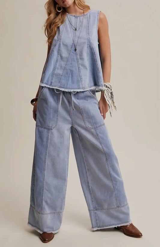 Phoenix Denim Set | Light Denim