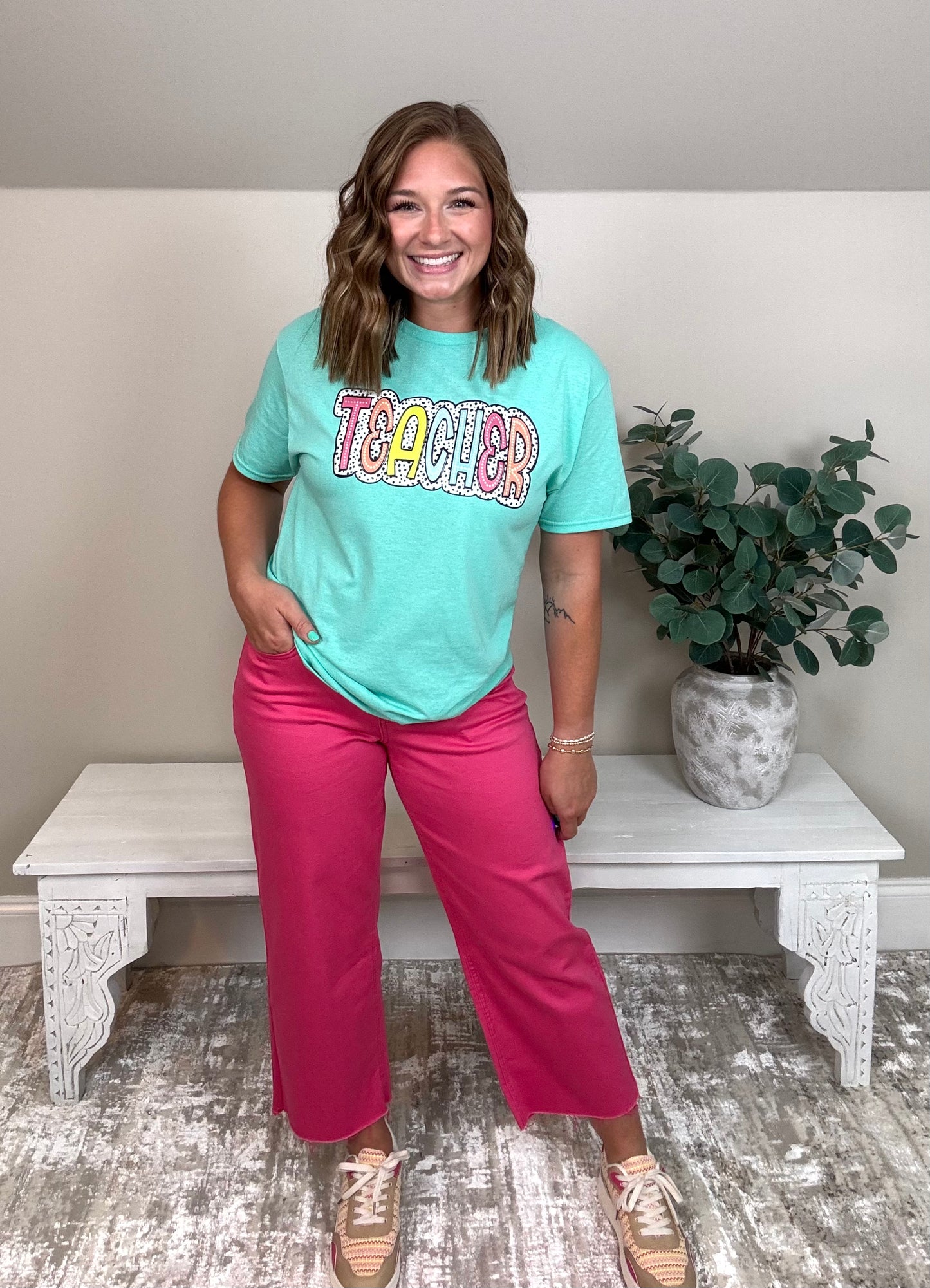 Teacher Tee | Mint - The Sassy Rack