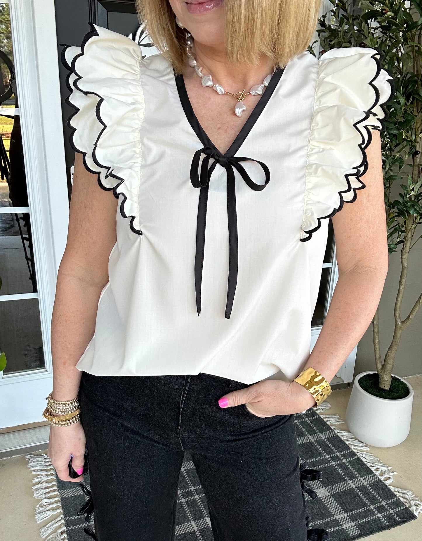 *LAST ONE* Only You Top | Cream