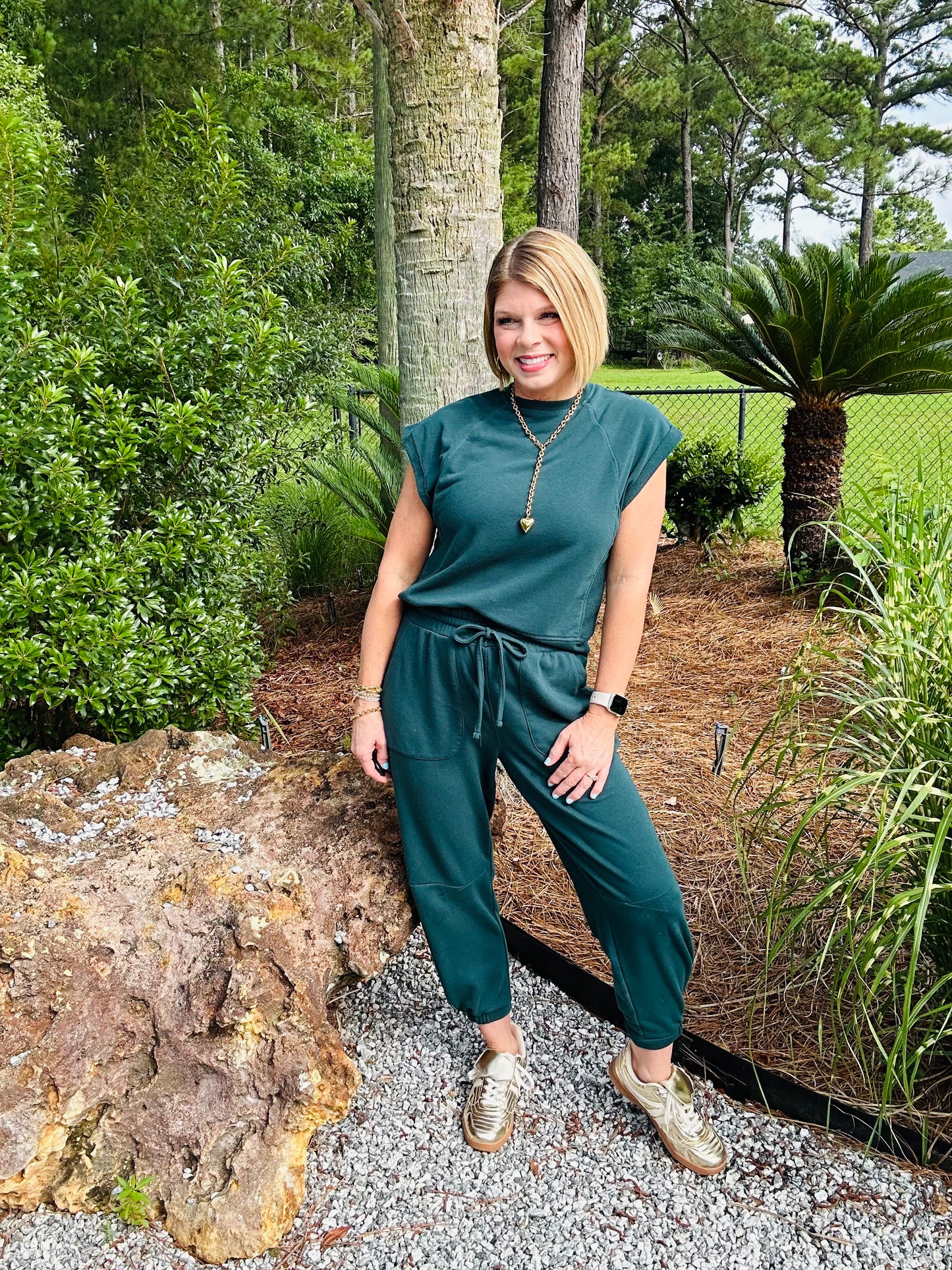 *LAST ONE* Weekender 2 Piece Jogger Set | Evergreen