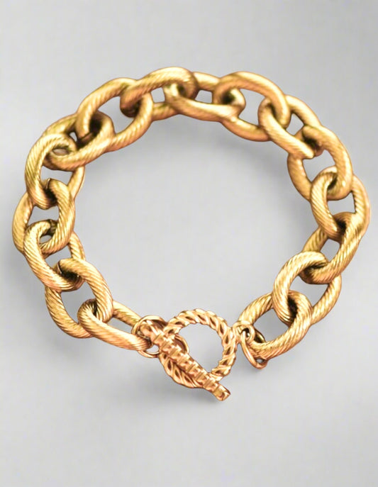 *LAST ONE* Gold Chunky Chain Link Bracelet | Waterproof - The Sassy Rack