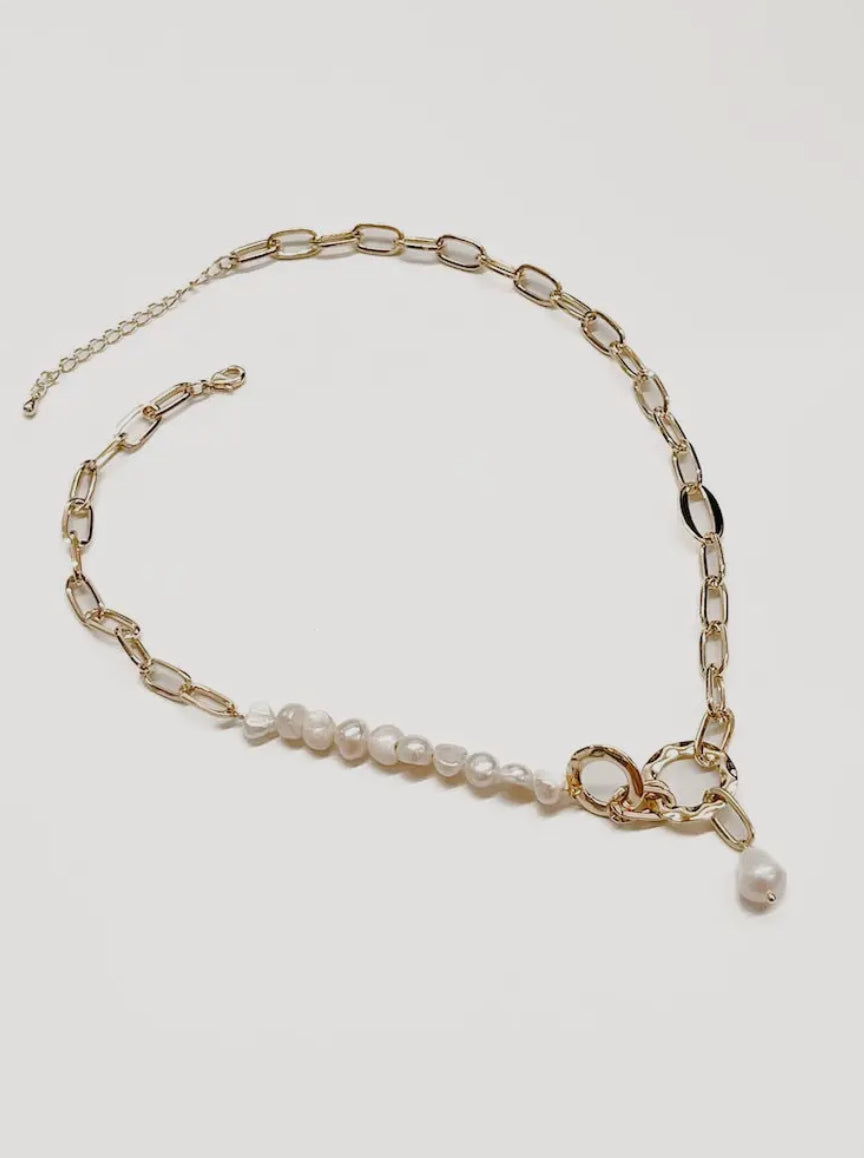 Pacific Pearl Gold Chain Necklace | Waterproof - The Sassy Rack