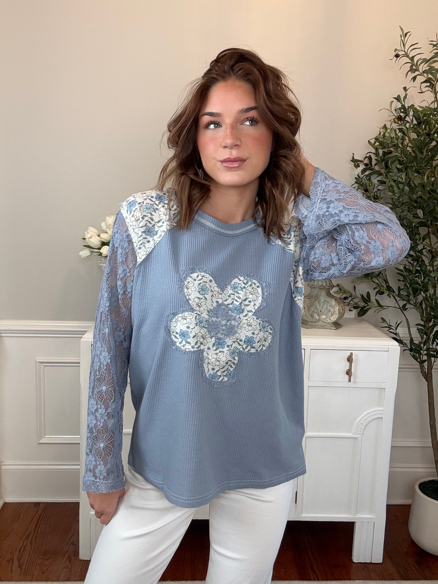 In Bloom Top | Blue