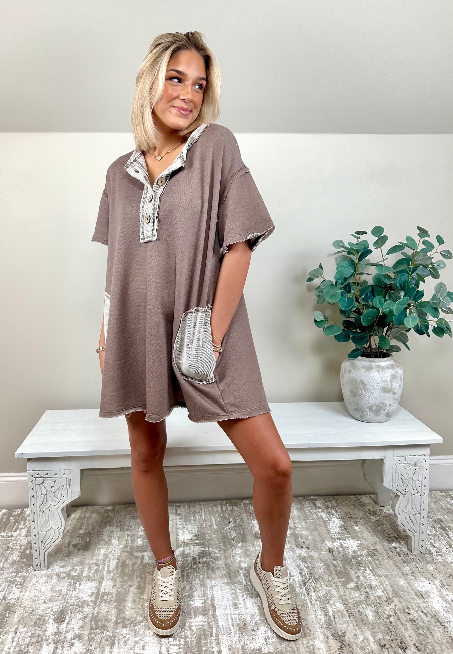 Jodi Tunic Dress | Mocha