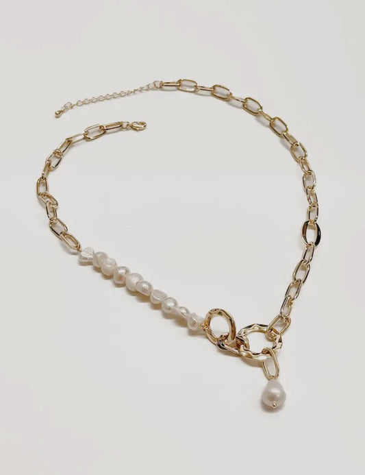 Pacific Pearl Gold Chain Necklace | Waterproof - The Sassy Rack