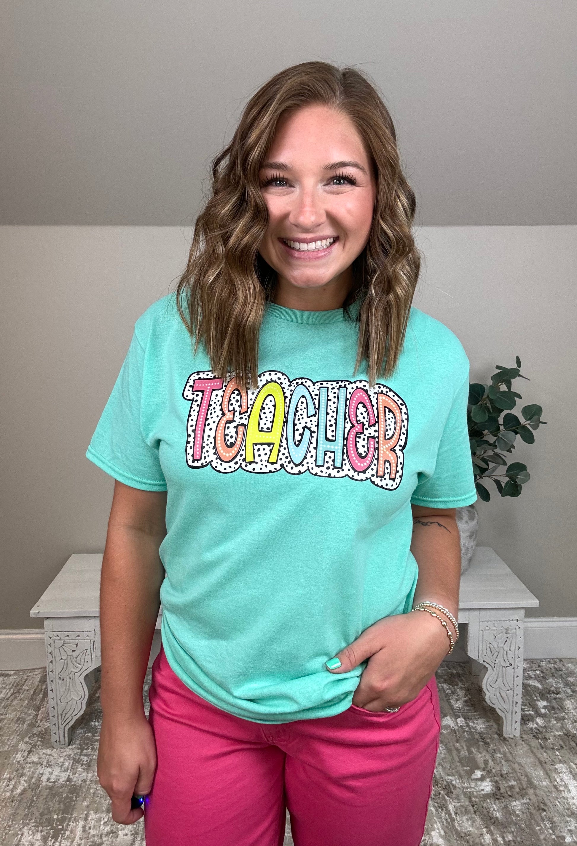 Teacher Tee | Mint - The Sassy Rack