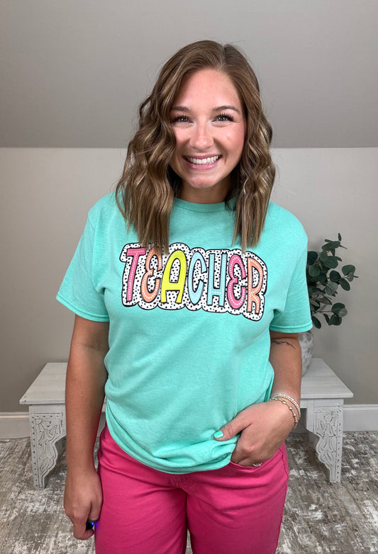 Teacher Tee | Mint