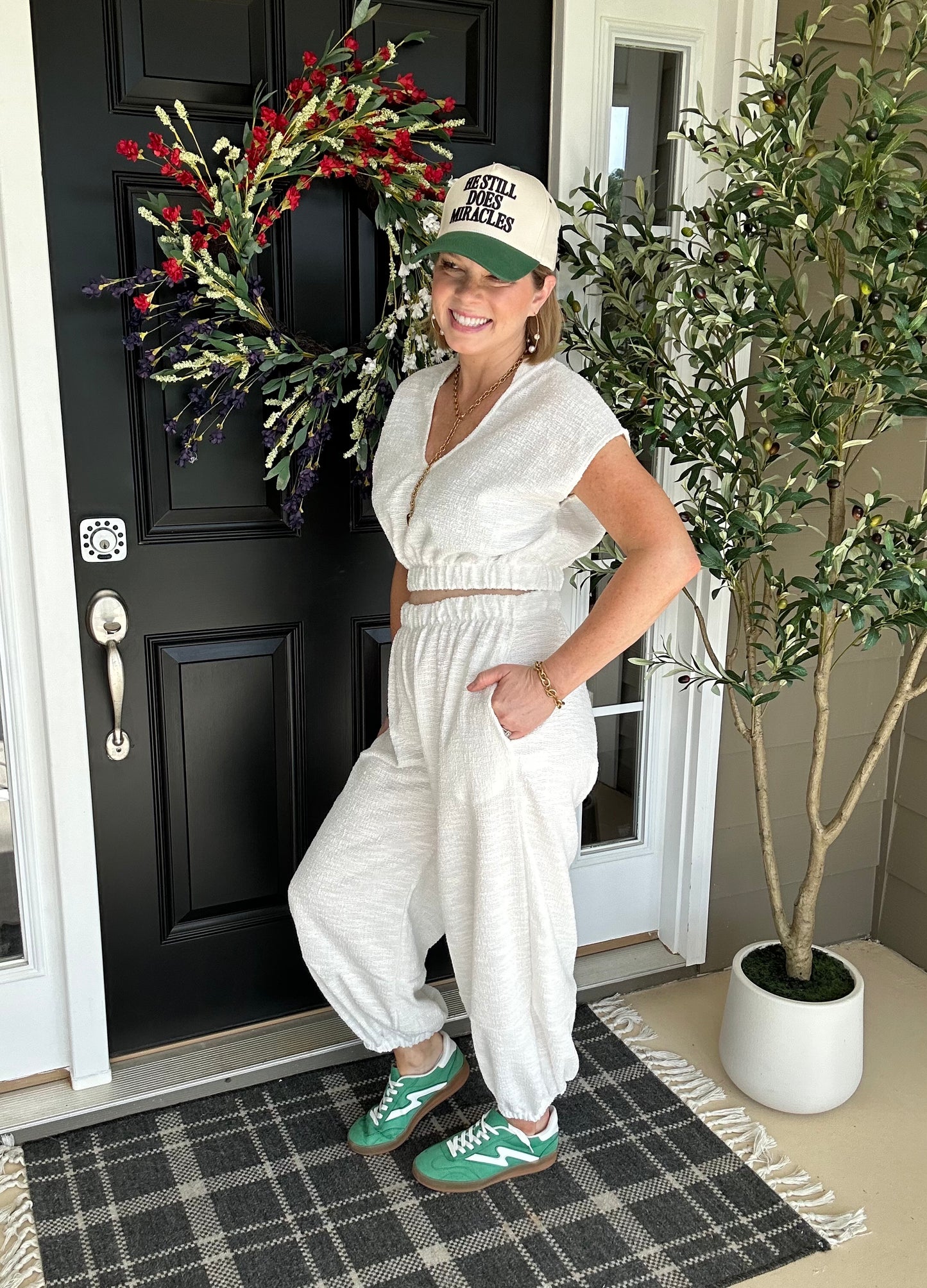 *LAST ONE* Day Trip 2 Piece Set | White