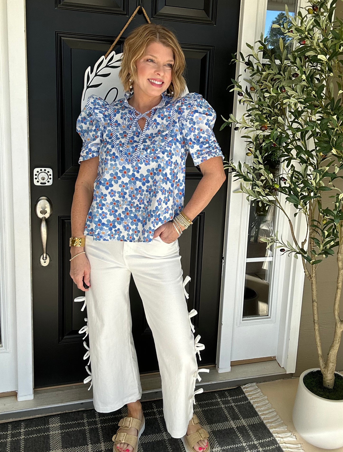 *LAST ONE* Poppy Perfect Top | Blue