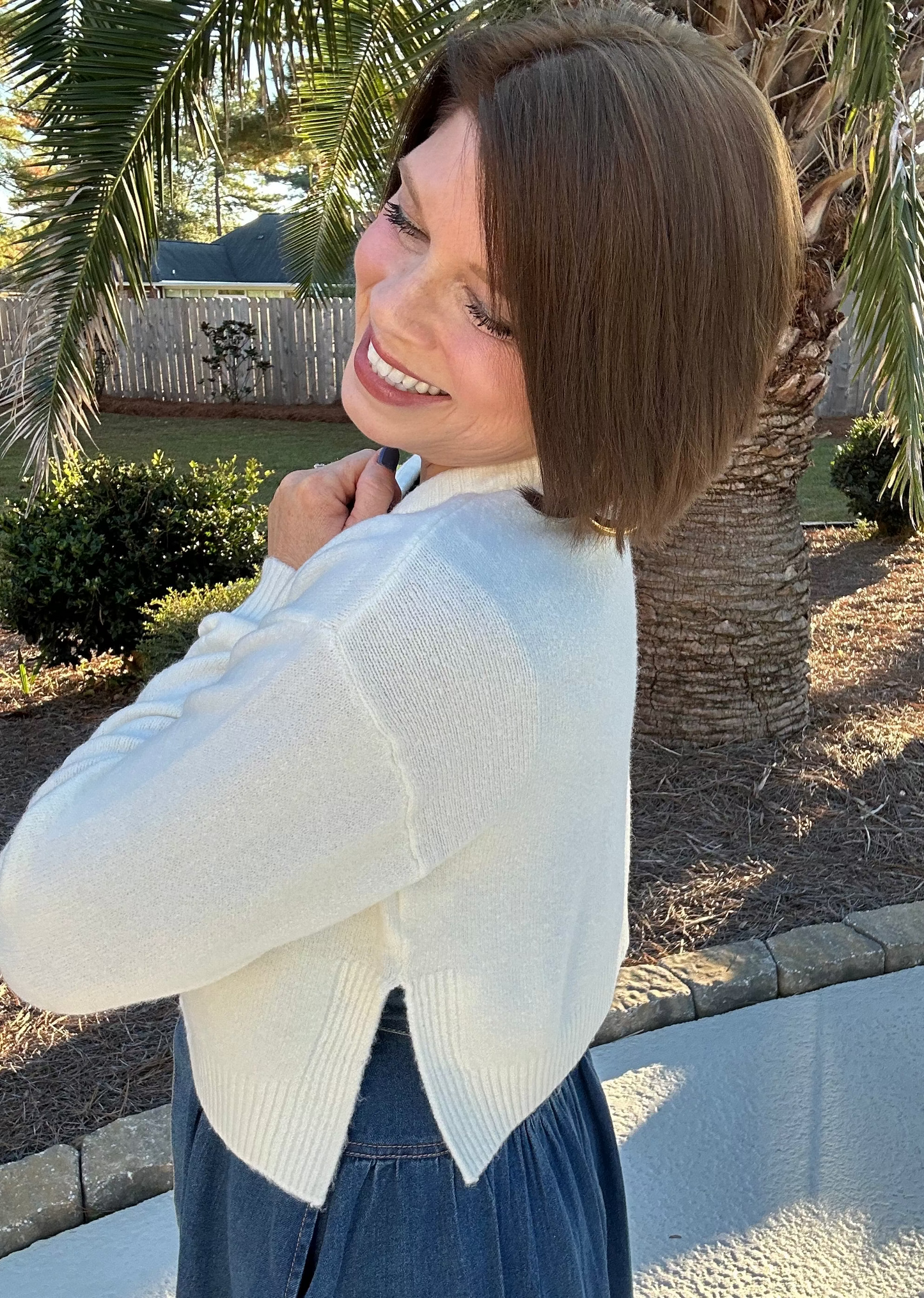 The Denver Classic Cardi | Ivory