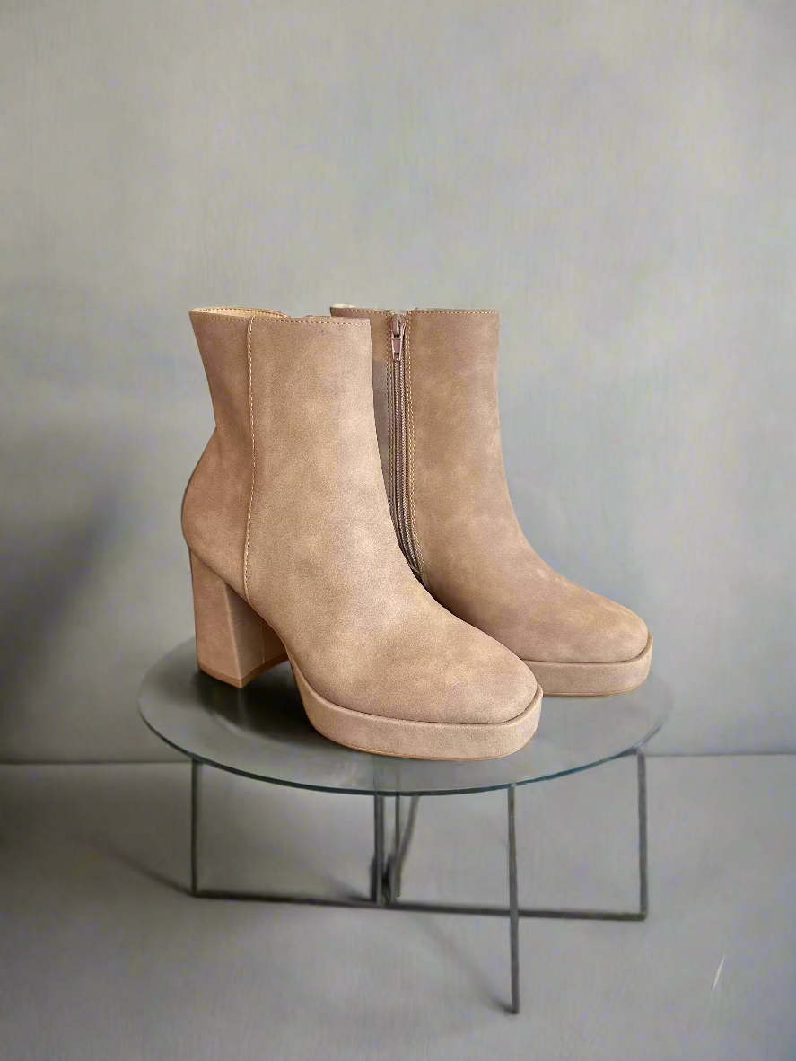 The Liza Platform Bootie | Cedar Wood