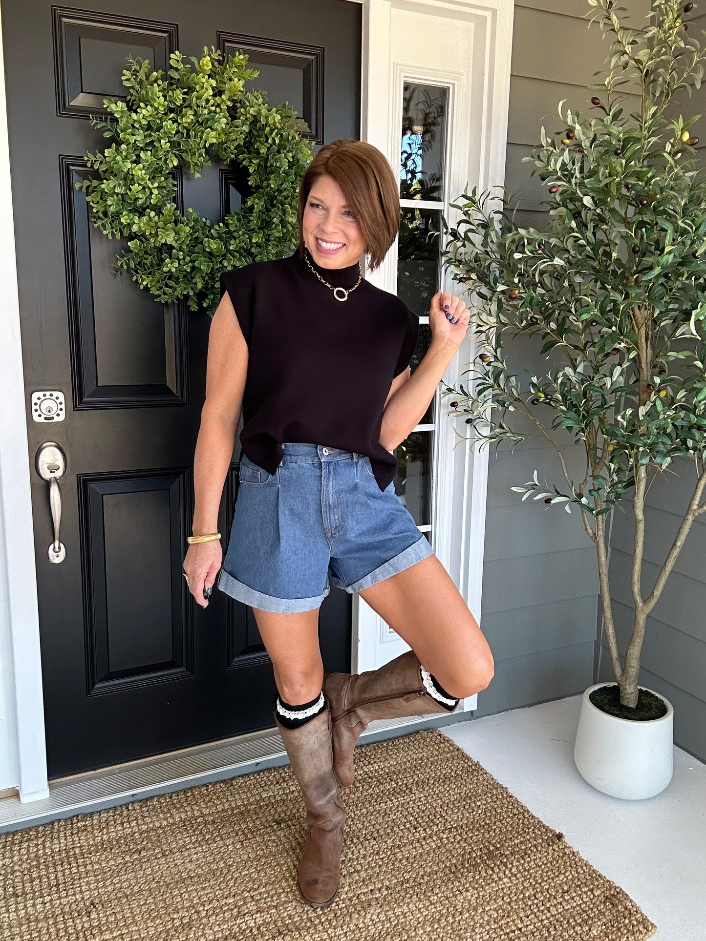 The Weekend Cuffed Short | Denim