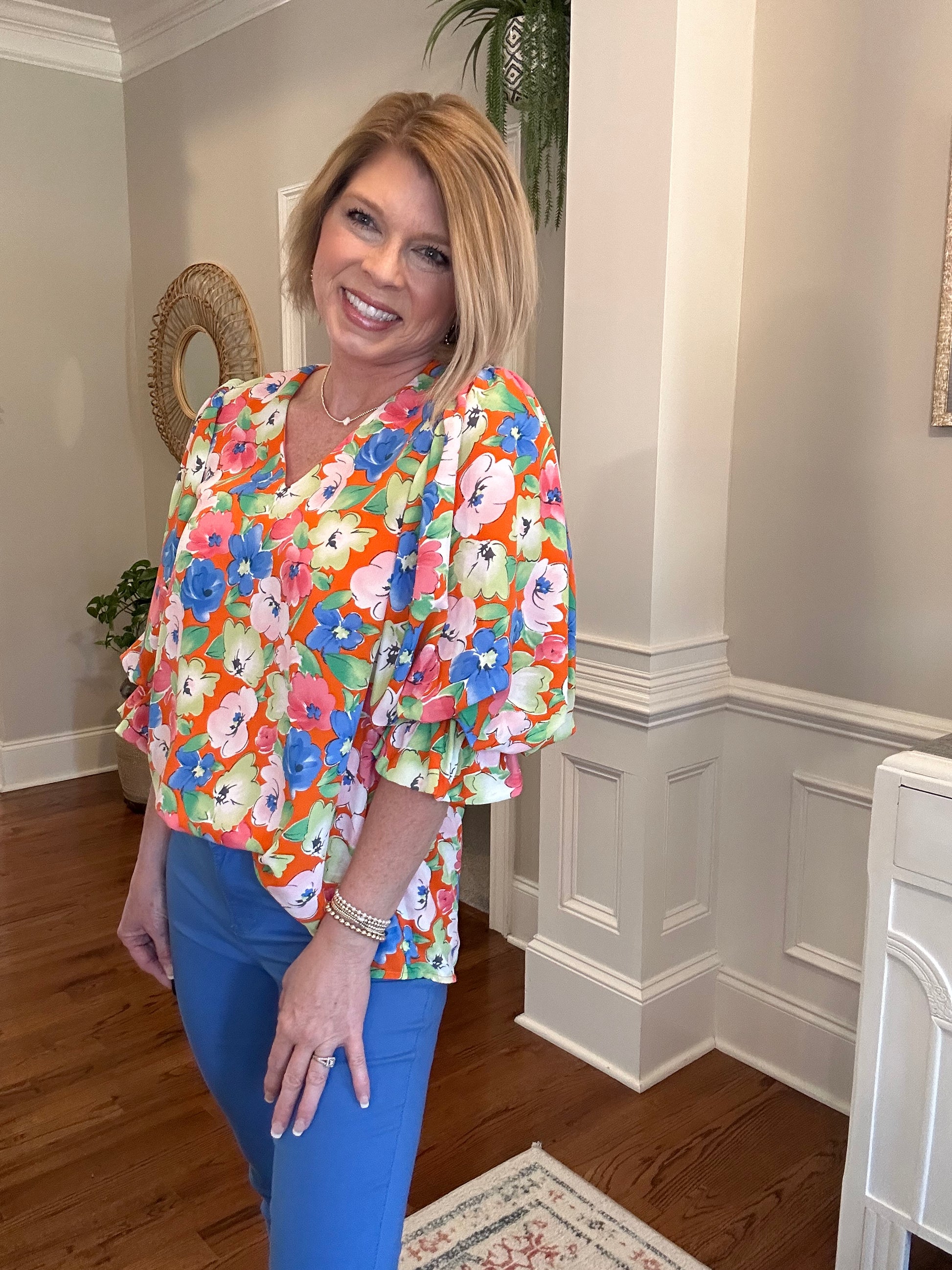 Flower Garden Top - The Sassy Rack