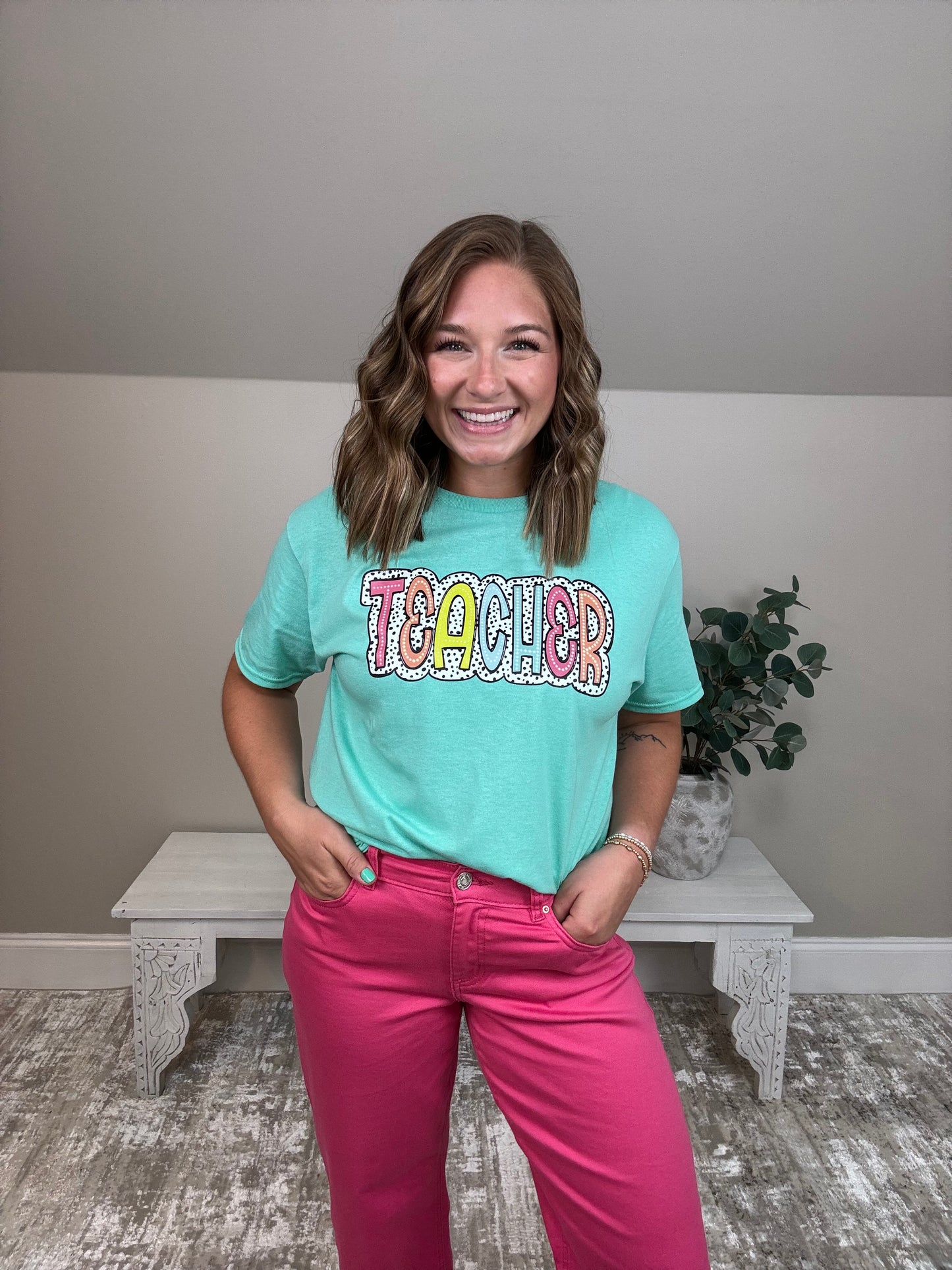 Teacher Tee | Mint - The Sassy Rack