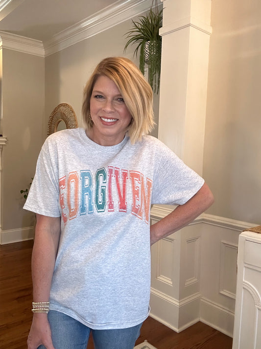 Forgiven Tee | Ash Gray