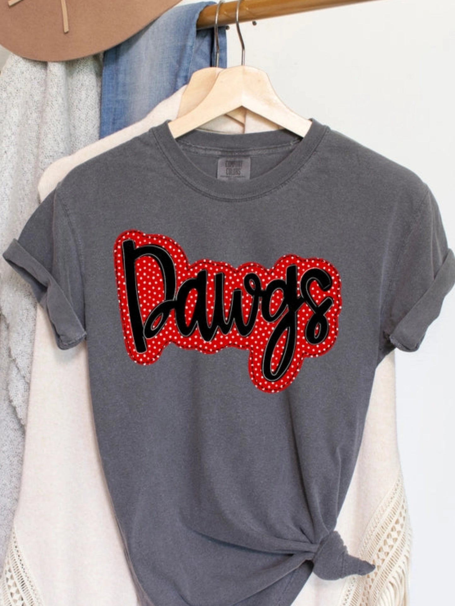 Game Day Georgia Dawgs Tee | Charcoal Gray